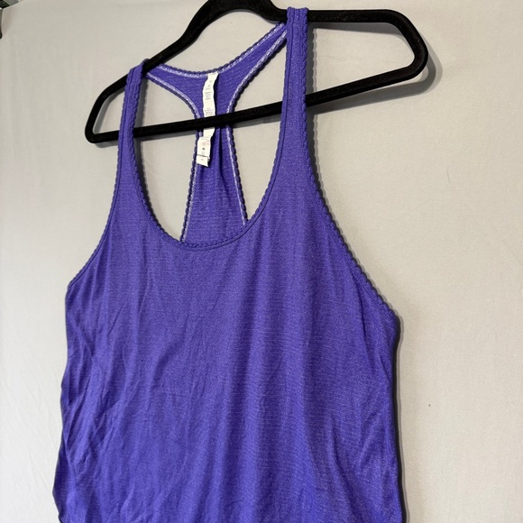 Lululemon Womens Racerback Tank Top Size 10 Purple Yoga Workout Fitness Gym - Picture 3 of 6